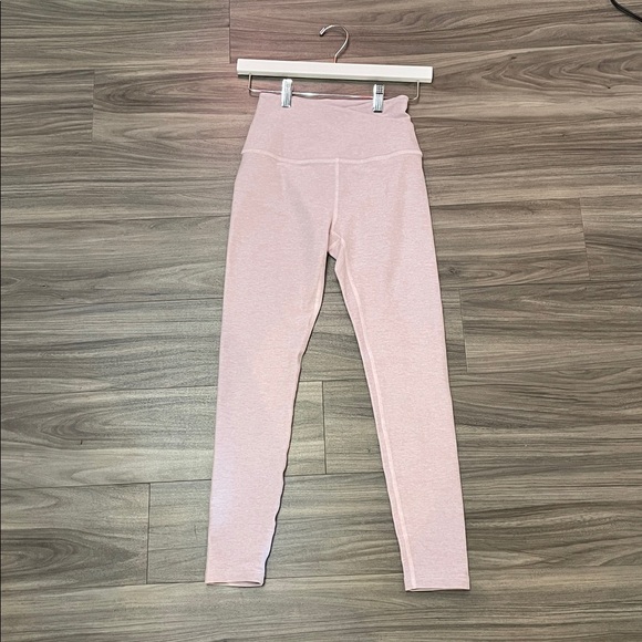 Beyond Yoga Pants - Beyond Yoga Crossover High Waisted Leggings Blush